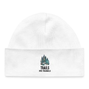 Trailrunning - Trails über Laufbänder - Baby Organic Mütze - Weiß - Vorne