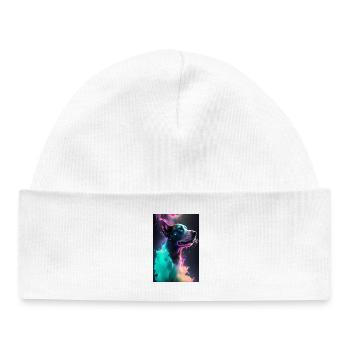 Cute dog - Baby Organic Beanie - white - Front
