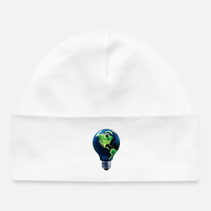 Monde des ampoules - Bonnet bébé bio - blanc