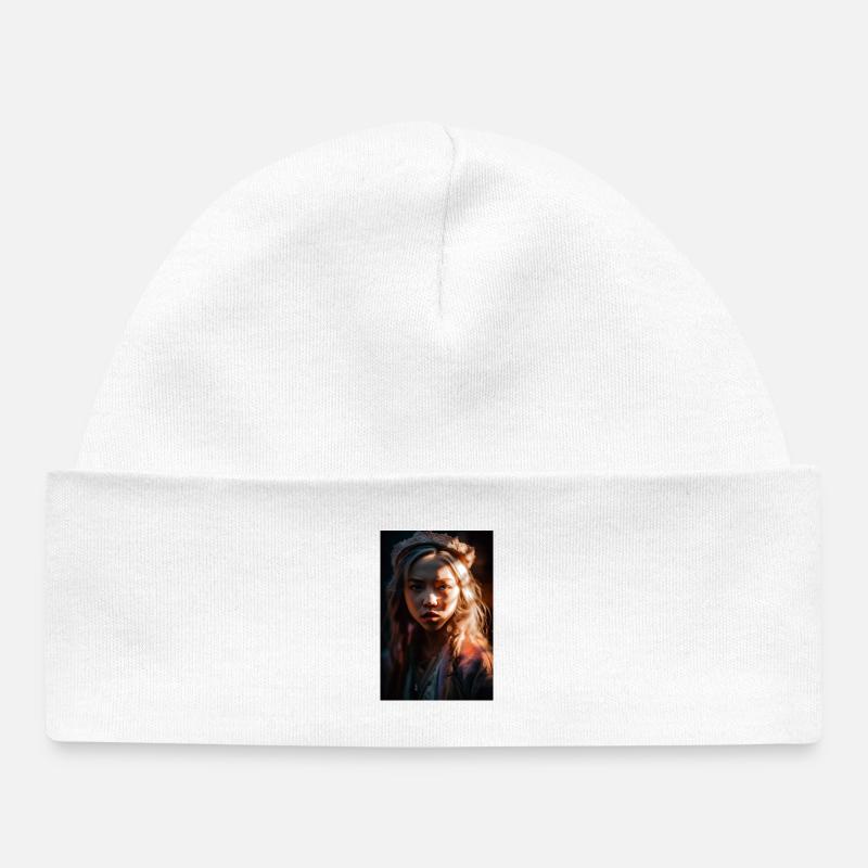 Valentyna - Bonnet bébé bio - blanc