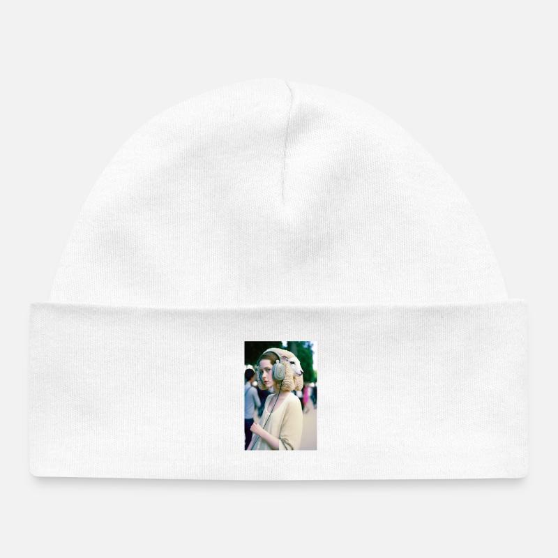 Anthropomorphic 10 - Bonnet bébé bio - blanc
