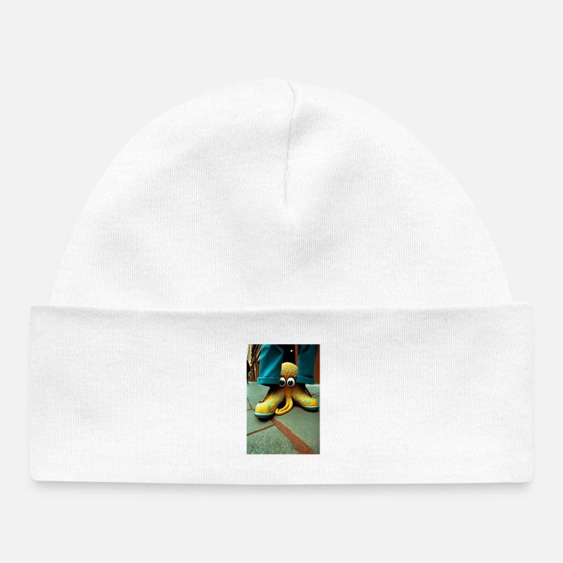 Anthropomorphic 03 - Bonnet bébé bio - blanc