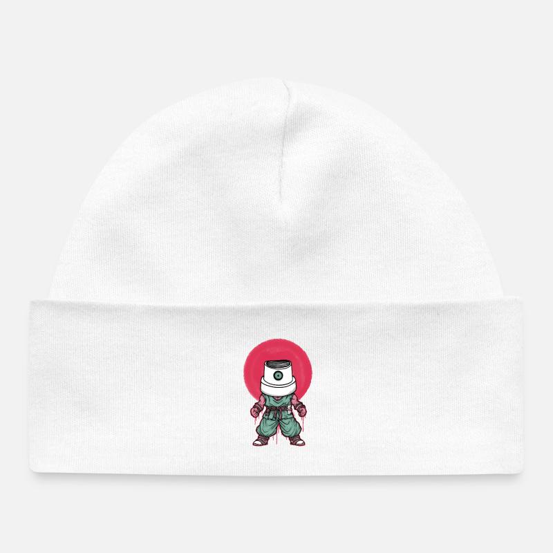 Goku Graffiti - Baby Organic Beanie - white