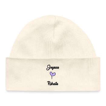 retirement - Baby Organic Beanie - white - Front
