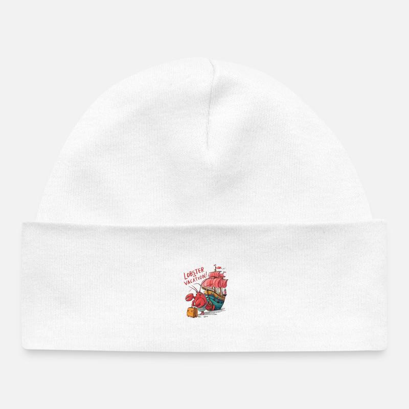Vacances au homard - Bonnet bébé bio - blanc