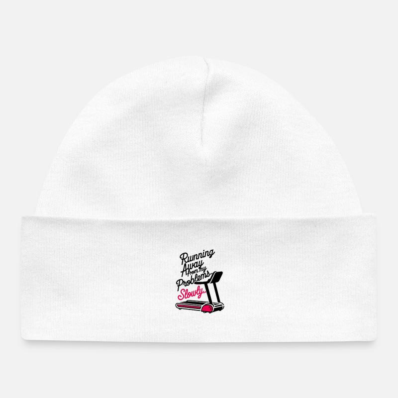 Fuir les problèmes - lentement - Bonnet bébé bio - blanc