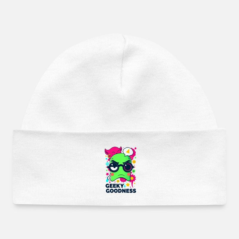 Geeky Goodness - Bonnet bébé bio - blanc