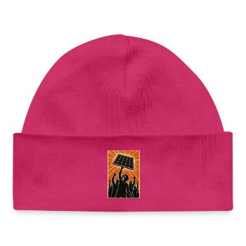 Power to the People – Literally - Baby Organic Beanie - hot pink - Front