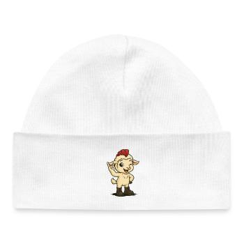 Punk Rock Agneau - Bonnet bébé bio - blanc - Devant
