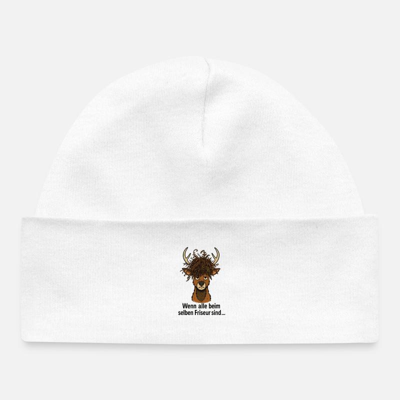 Coiffeur Hirsch Horst - Bonnet bébé bio - blanc