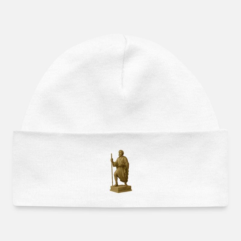 Interprétation moderne du pèlerin - Bonnet bébé bio - blanc