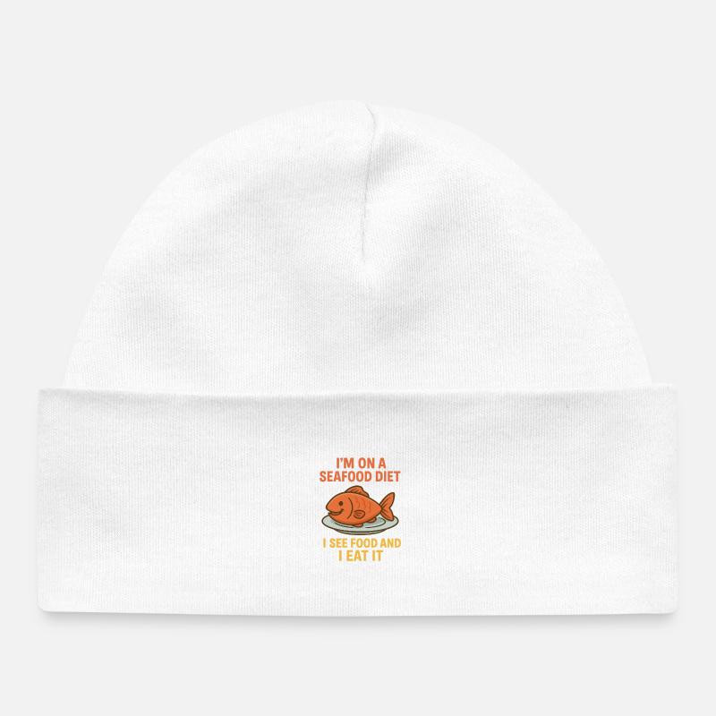Régime alimentaire Seefood - Bonnet bébé bio - blanc