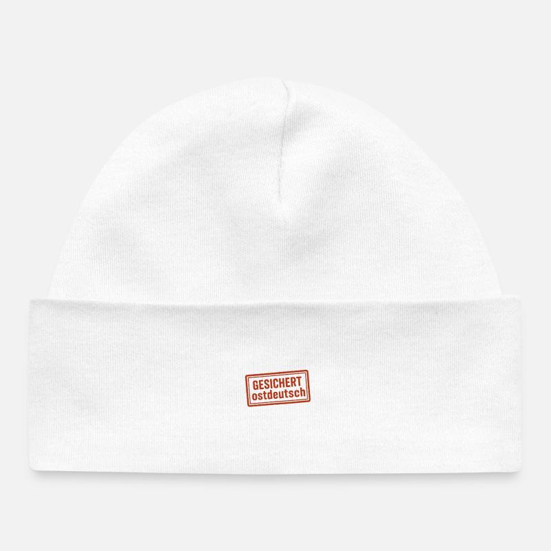 Sécurisé pour l’Allemagne de l’Est - Bonnet bébé bio - blanc