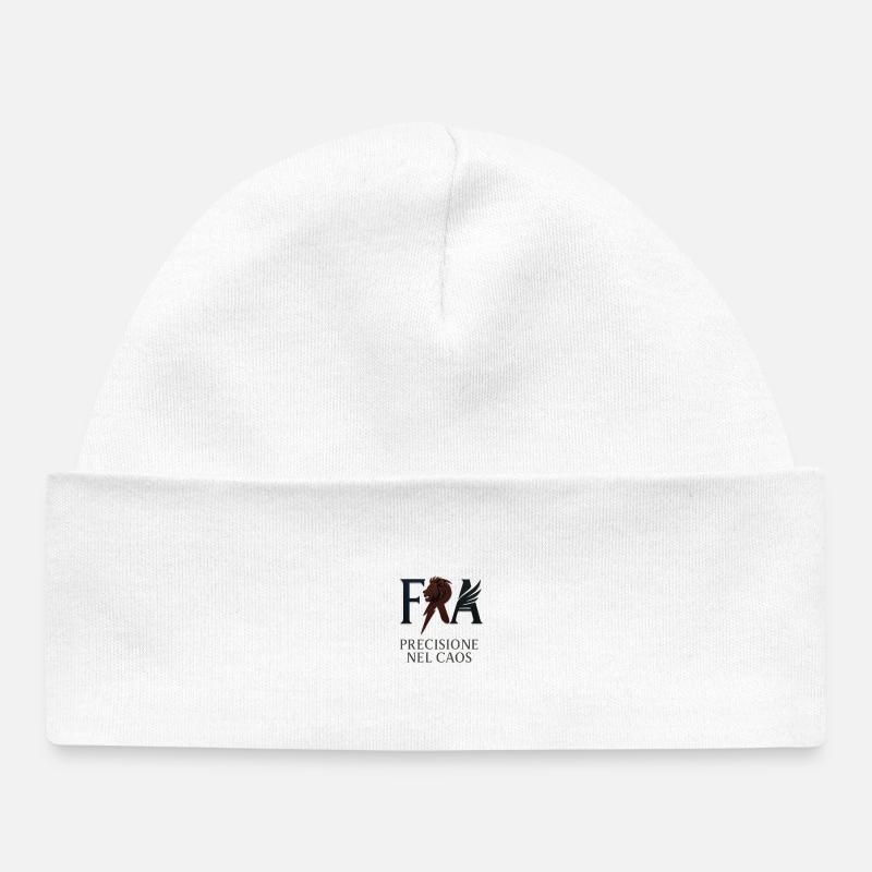 Emblème de la force et du chaos en teinte sombre - Bonnet bébé bio - blanc