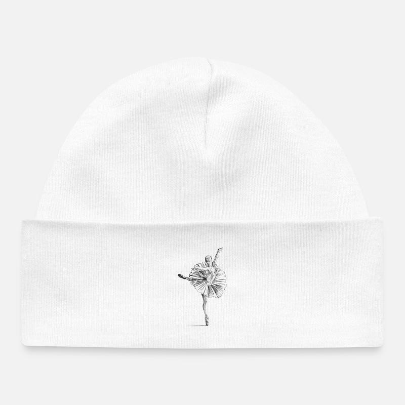 ballet - Bonnet bébé bio - blanc