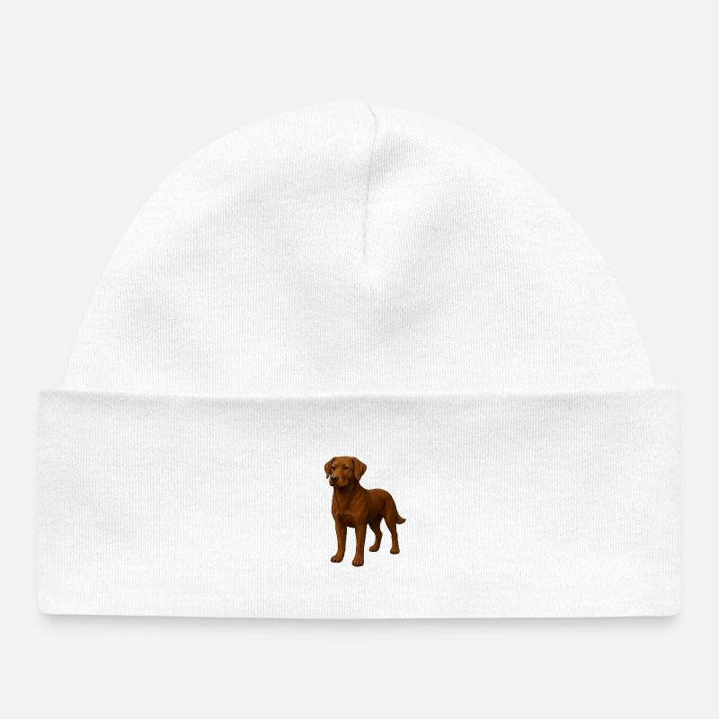 Labrador - Bonnet bébé bio - blanc
