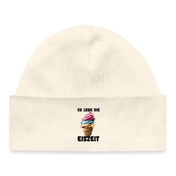 Es lebe die Eiszeit - Eissorte - Baby Organic Beanie - white - Front