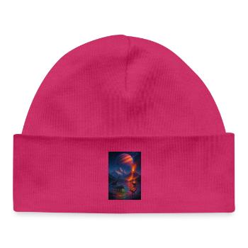 Dinosaur Volcano Fantasy Universe - Baby Organic Beanie - white - Front