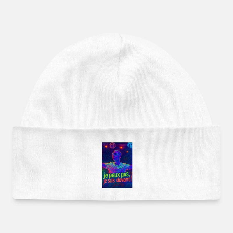 Techno - Bonnet bébé bio - blanc