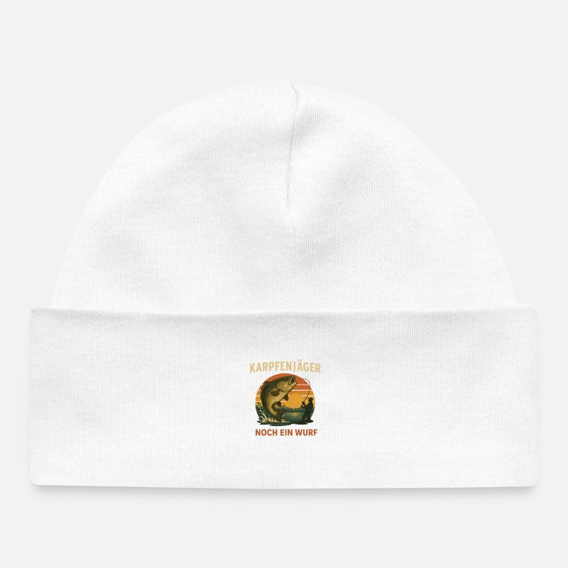Pêche à la carpe : un autre lancer - Bonnet bébé bio - blanc