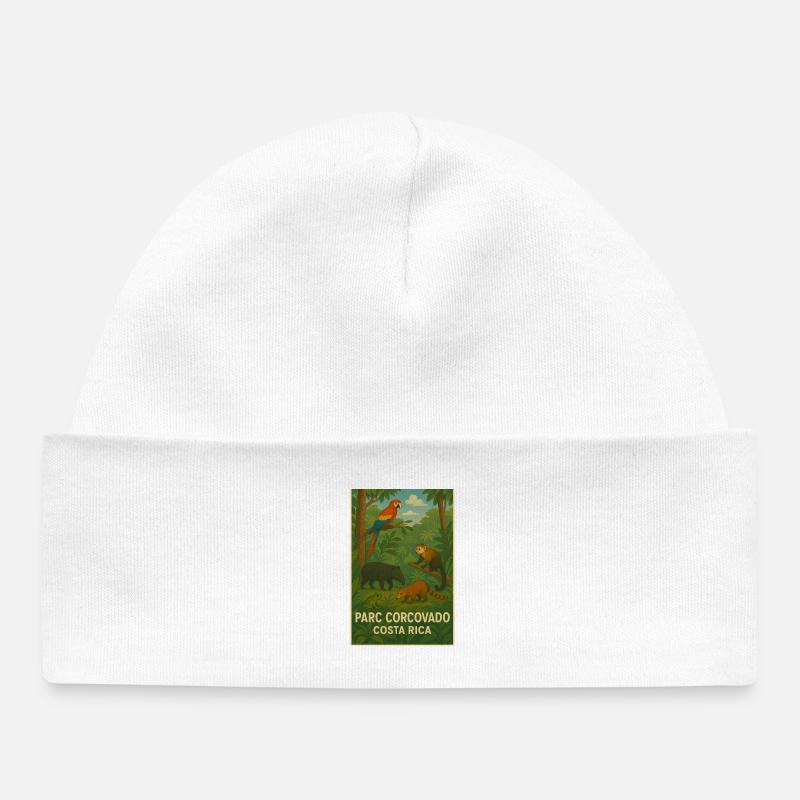Tee shirt Parc Corcovado, Costa Rica - Bonnet bébé bio - blanc