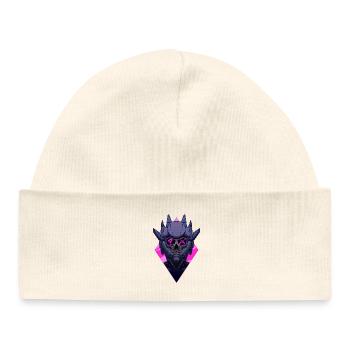 Cruel Neon Skull Mask - Baby Organic Beanie - white - Front