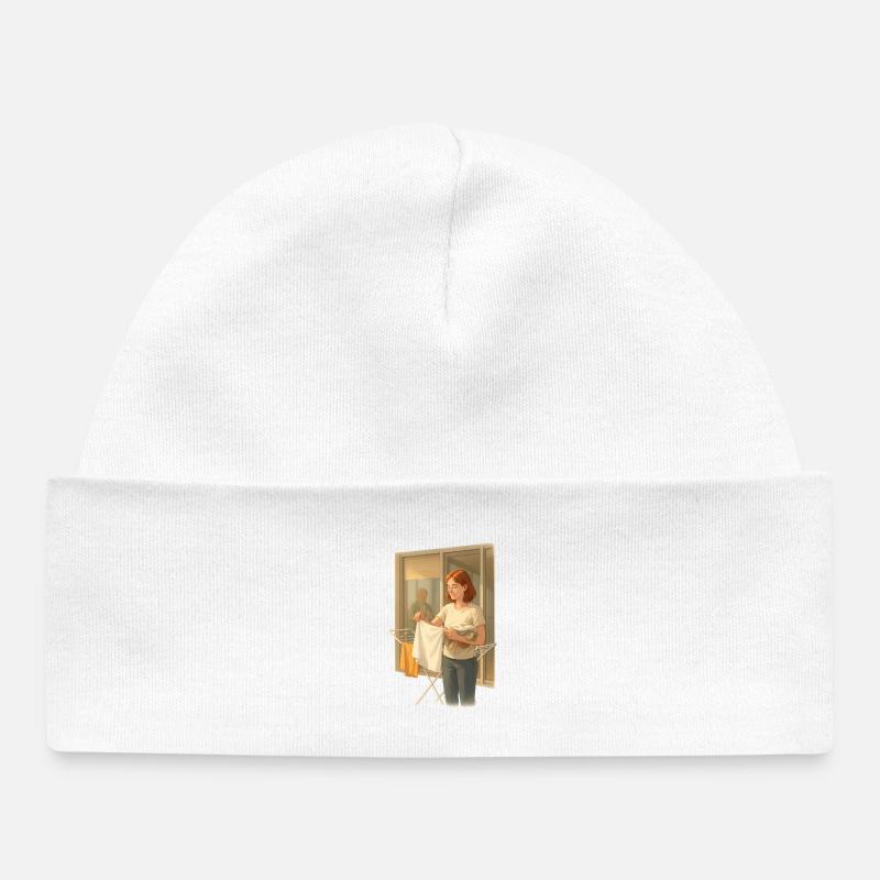 La lessive à la lumière : un quotidien tranquille - Bonnet bébé bio - blanc