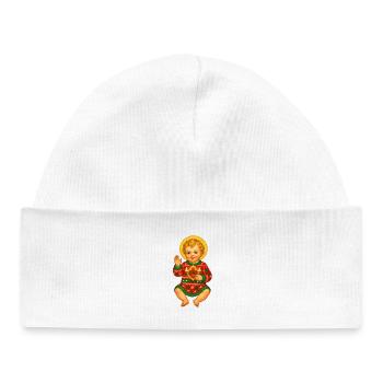 Weihnachtsbaby Halo Strick - Baby Organic Mütze - Weiß - Vorne