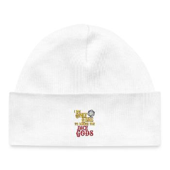 Dice Gods Amuse Me - Baby Organic Beanie - white - Front