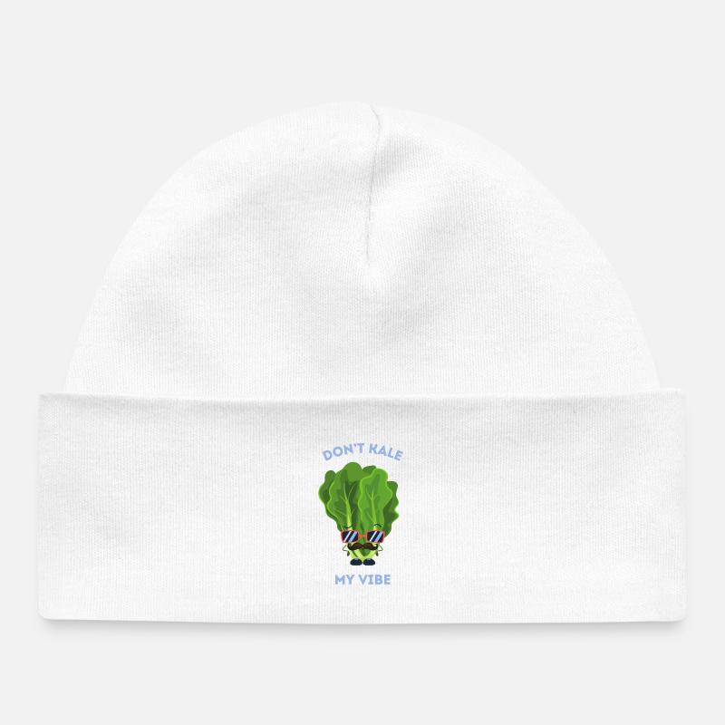 Don’t Kale My Vibe Funny Veggie Pun - Bonnet bébé bio - blanc