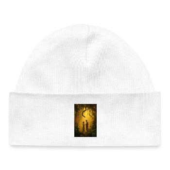 Enchanted Jungle Romance - Baby Organic Beanie - white - Front