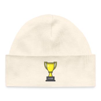 Trophäe - Baby Organic Mütze - Weiß - Vorne