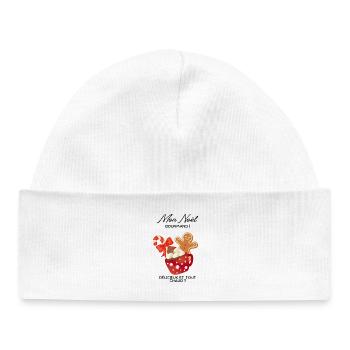 Joyeux_noel_gourmand-_Pain of spices - Baby Organic Beanie - white - Front