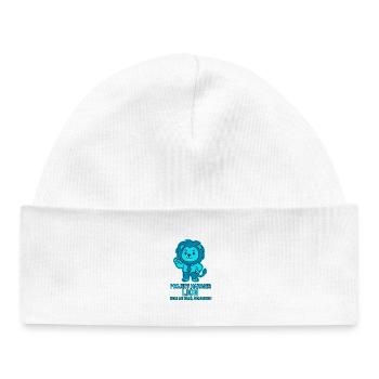 Project Manager Löwe – Deadlines - Baby Organic Beanie - white - Front