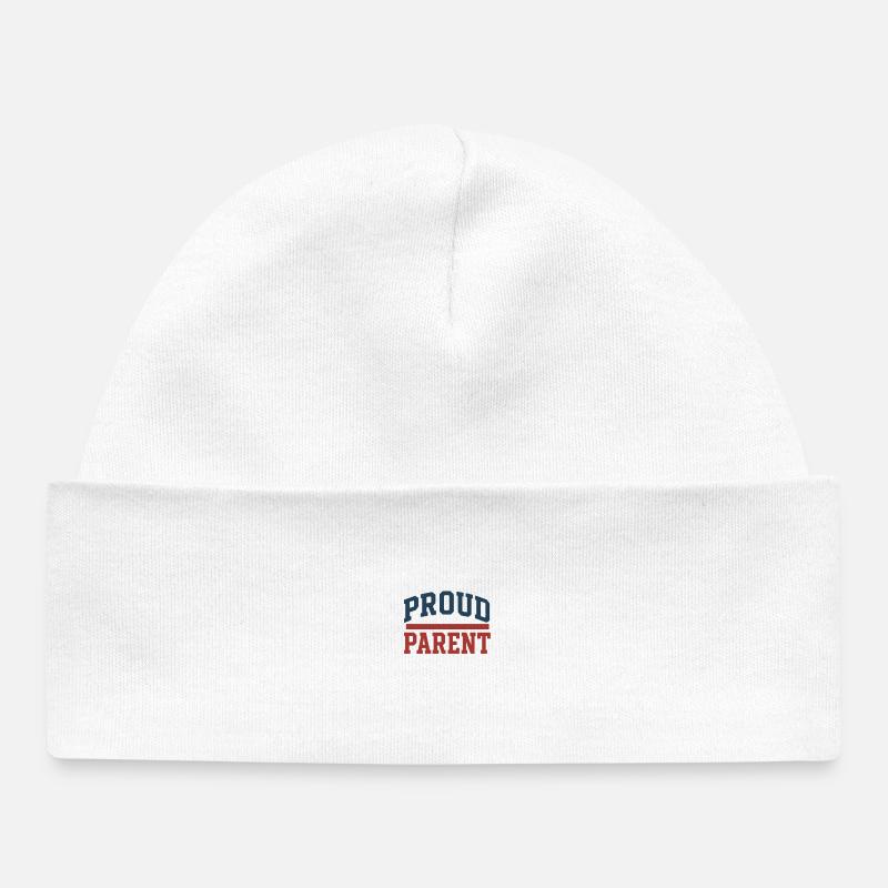 Parent fier - Bonnet bébé bio - blanc