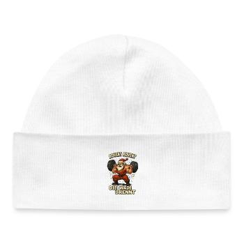 Advent the calf burns Santa Claus - Baby Organic Beanie - white - Front
