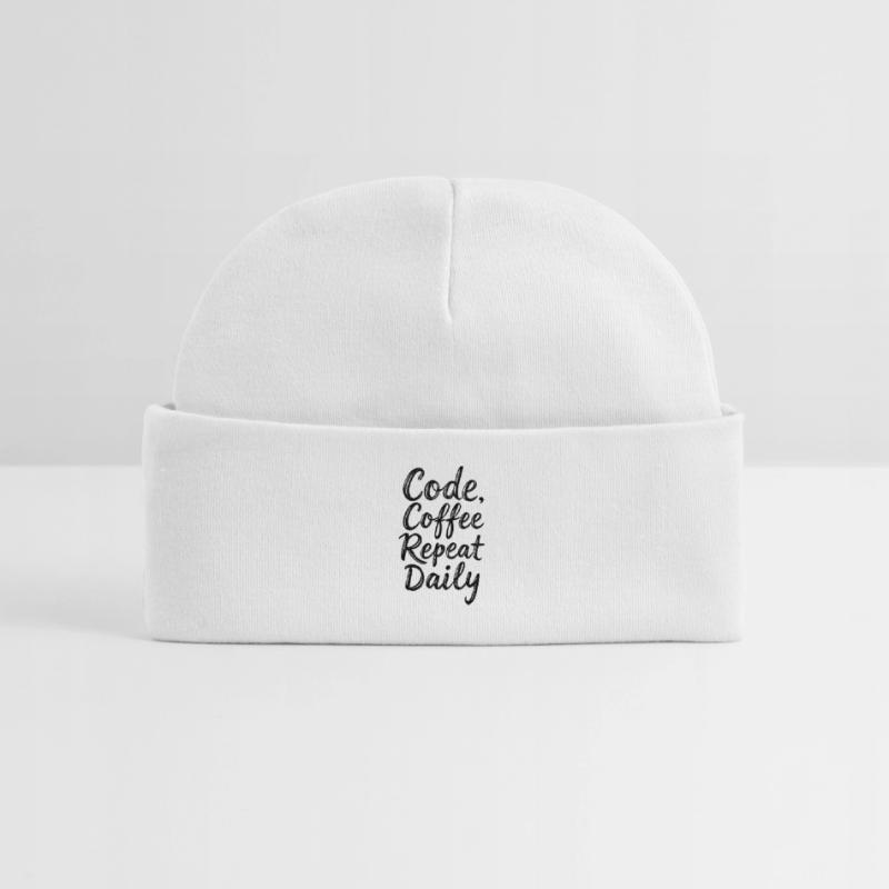 Code Sleep Debug Repeat Programmer Shirt Bonnet bébé bio