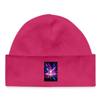 Neon Rays Explosion - Baby Organic Beanie - white - Front