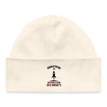 Employee of the Month Hearing Aid Acoustician - Baby Organic Beanie - white - Front