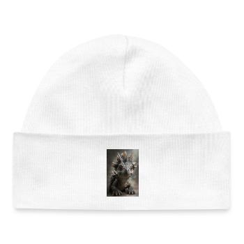 Little Stegosaurus Portrait - Baby Organic Beanie - white - Front