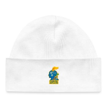 Capital suscite des étincelles de connaissance - Bonnet bébé bio - blanc - Devant