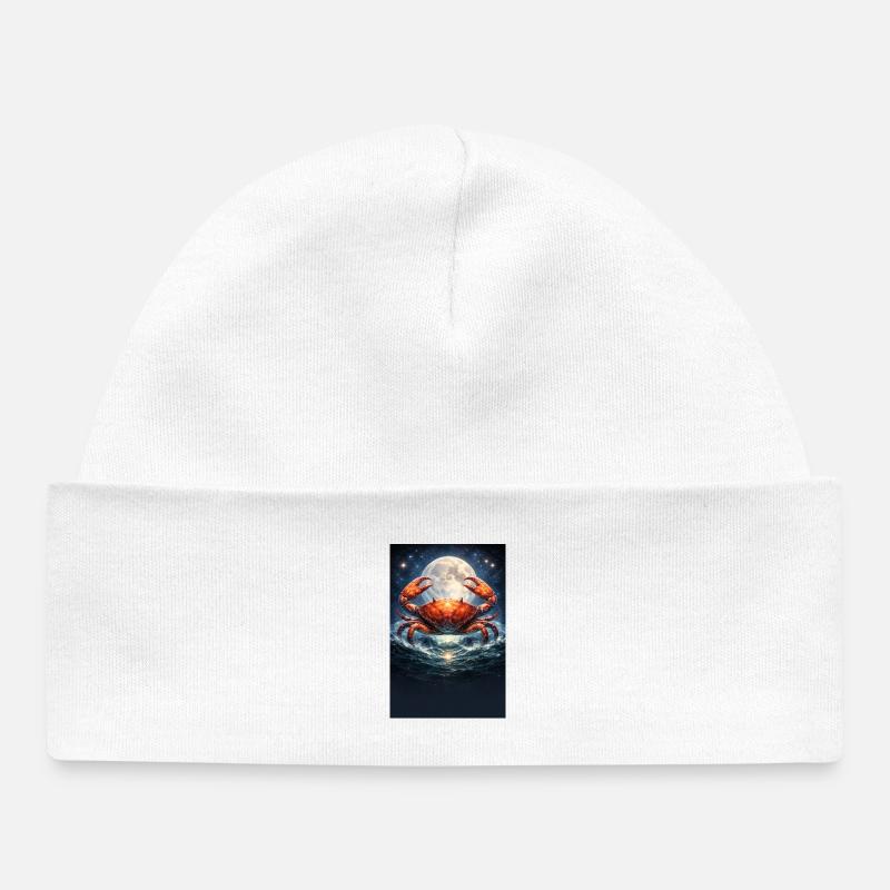 Cancer - Bonnet bébé bio - blanc