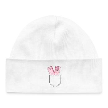 AIR MOON - Baby Organic Beanie - white - Front