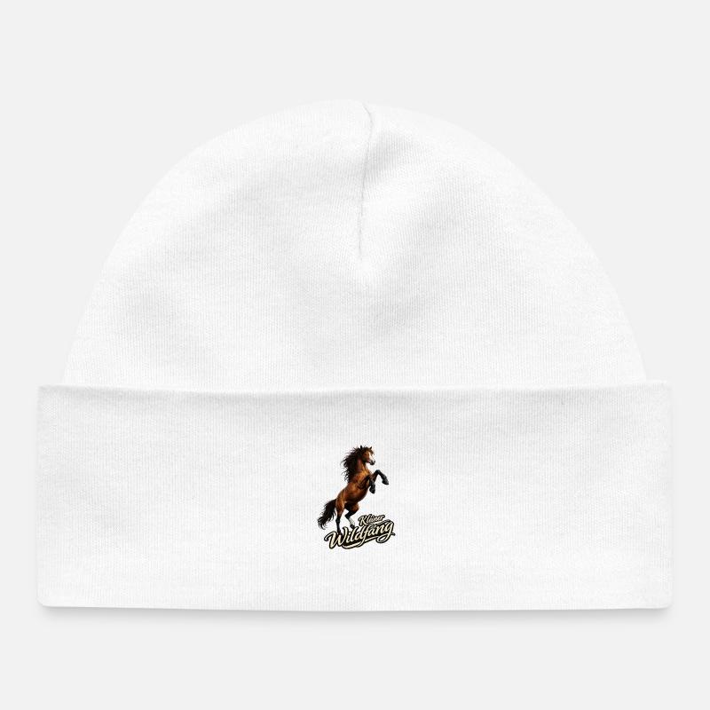 Cheval - Petite garçon manqué - Bonnet bébé bio - blanc