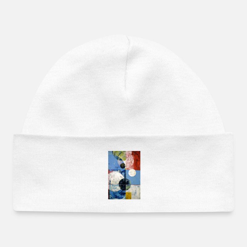 herbi793_abstract - Bonnet bébé bio - blanc