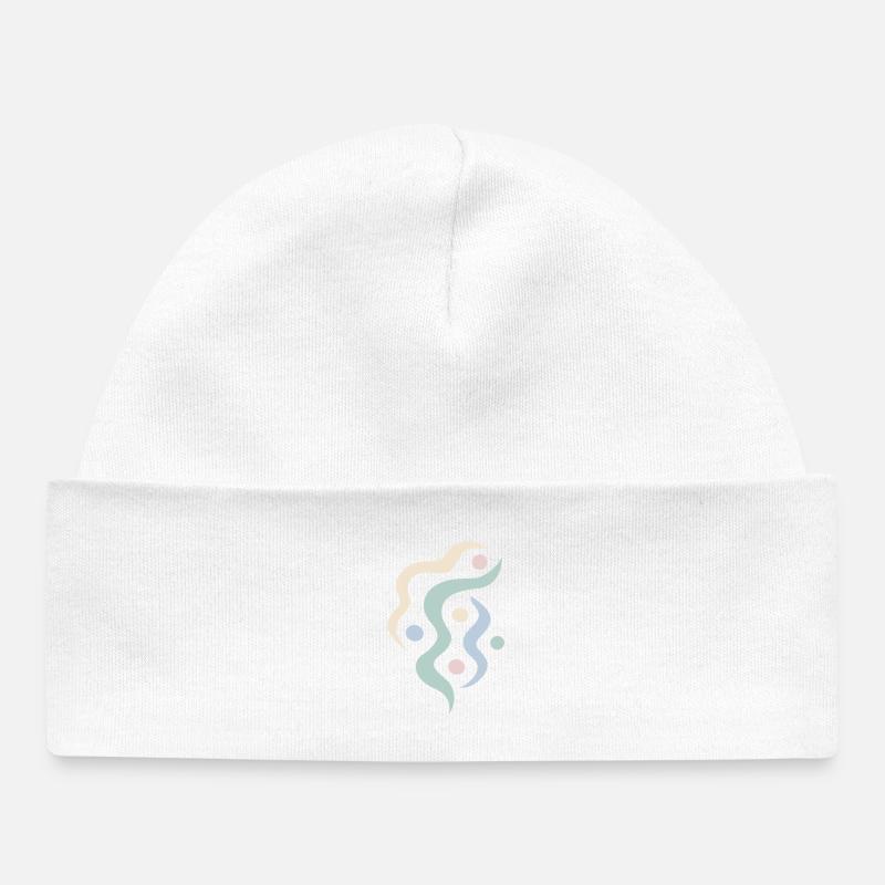 Yoga design_12 - Bonnet bébé bio - blanc
