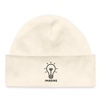 Light Idea Spark Icon - Baby Organic Beanie - white - Front