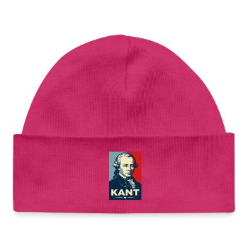 Portrait rétro du philosophe d’Emmanuel Kant - Bonnet bébé bio - blanc - Devant