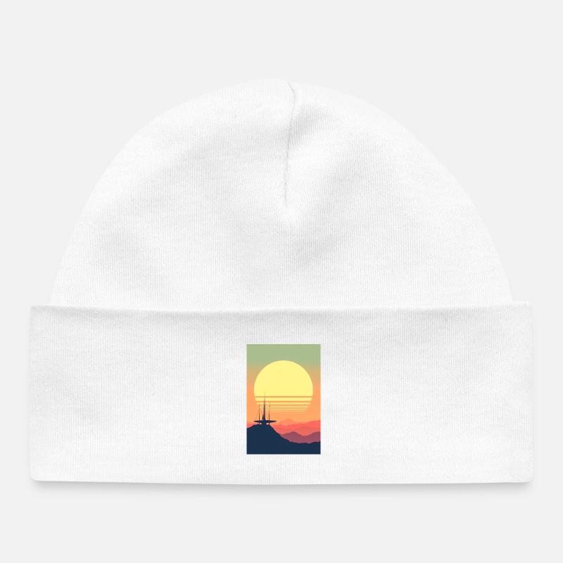 Un nouvel âge de l’espace a commencé - Bonnet bébé bio - blanc