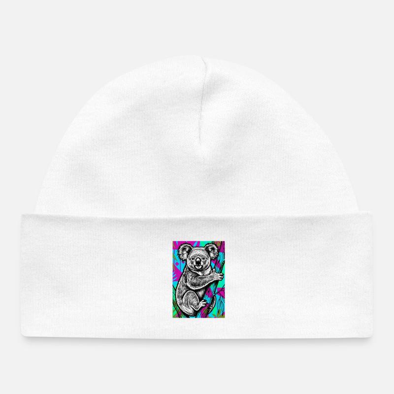 Koala - Bonnet bébé bio - blanc
